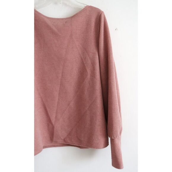 Madewell Pink Knit Long Sleeve Top - Size Large - Picture 5 of 8